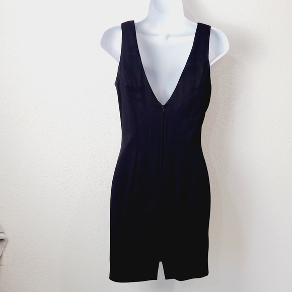 JESSICA McClintock Gunne Sax Vintage Little Blk Dress with Deep V Back Size 5/6 - Picture 5 of 10